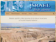 Tablet Screenshot of israeladentro.com